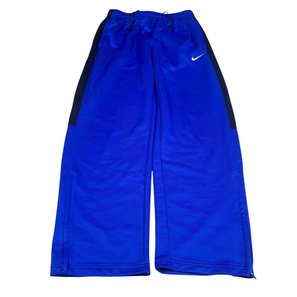 y2k 2000s style Nike baggy wide leg blue sweatpants 28x30 Medium sports athletic